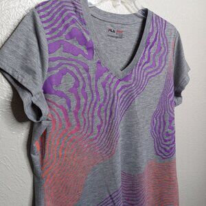 FILA SPORTS V-NECK T-SHIRT XL